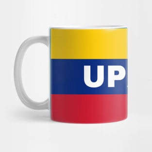 Upata City in Venezuelan Flag Colors Mug